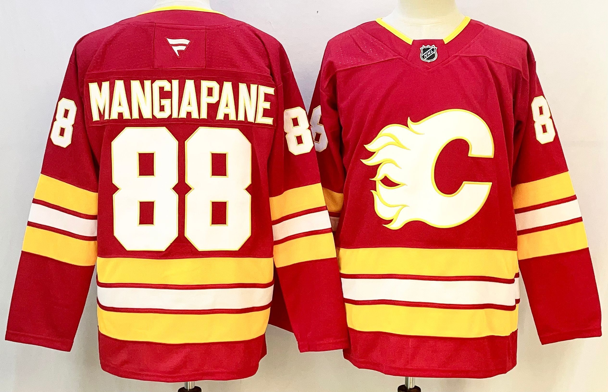Men Calgary Flames #88 Mangiapane Red 2026 Adidias NHL Jersey style 001